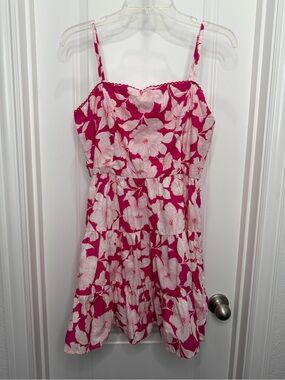 Steve Madden Floral Tiered Mini Dress Size Medium NWT